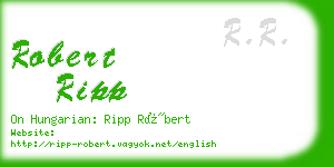 robert ripp business card
